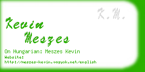 kevin meszes business card